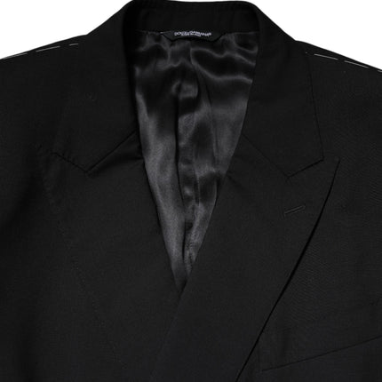 Dolce & Gabbana Black MARTINI Double Breasted Suit Jacket
