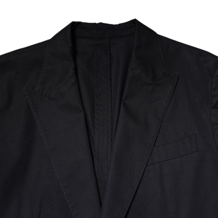 Dolce & Gabbana Dark Blue TAORMINA Cotton Blazer Suit Jacket