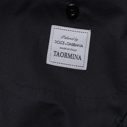Dolce & Gabbana Dark Blue TAORMINA Cotton Blazer Suit Jacket