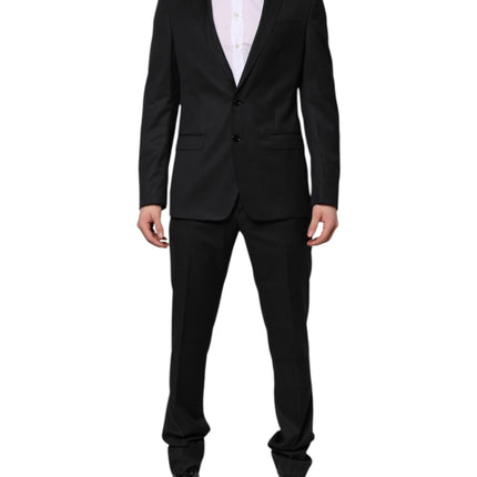 Dolce & Gabbana Dark Gray MARTINI 2 Pc Single Breasted Suit