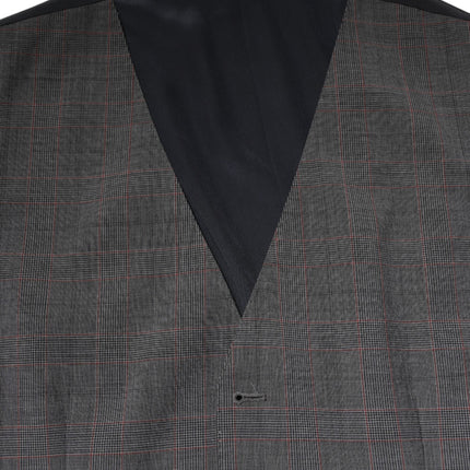 Dolce & Gabbana Gray Plaid Wool Formal Dress Waistcoat Vest