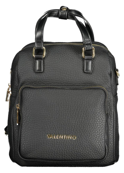 Mario Valentino Black Polyurethane Women's Backpack Mario Valentino