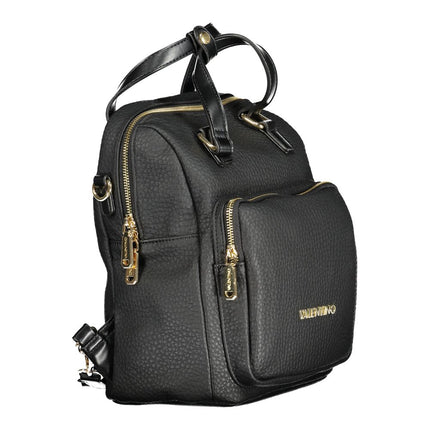 Mario Valentino Black Polyurethane Women's Backpack