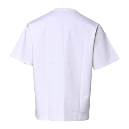 Dolce & Gabbana White Cotton Short Sleeves Crew Neck T-shirt