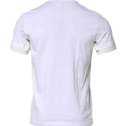 Dolce & Gabbana White Cotton Pocket Short Sleeves T-shirt
