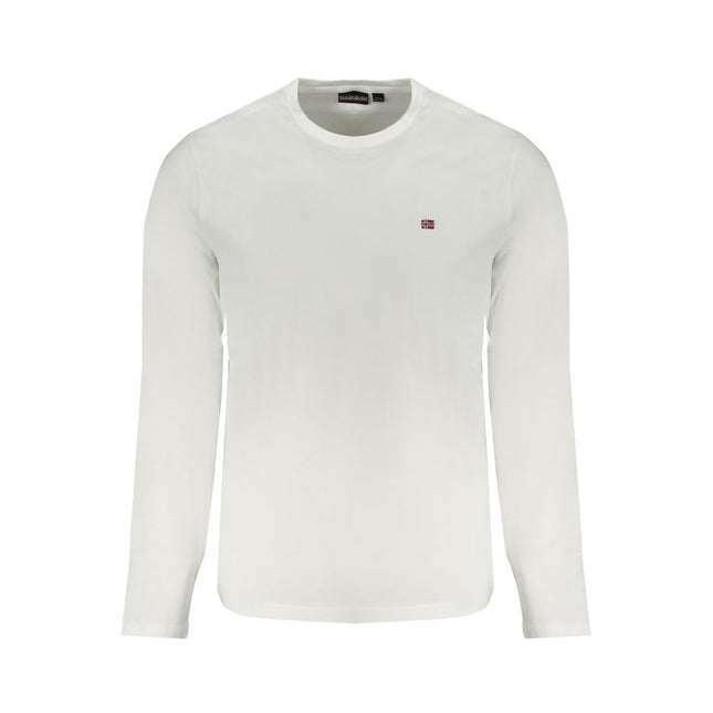 Napapijri White Cotton Men T-Shirt
