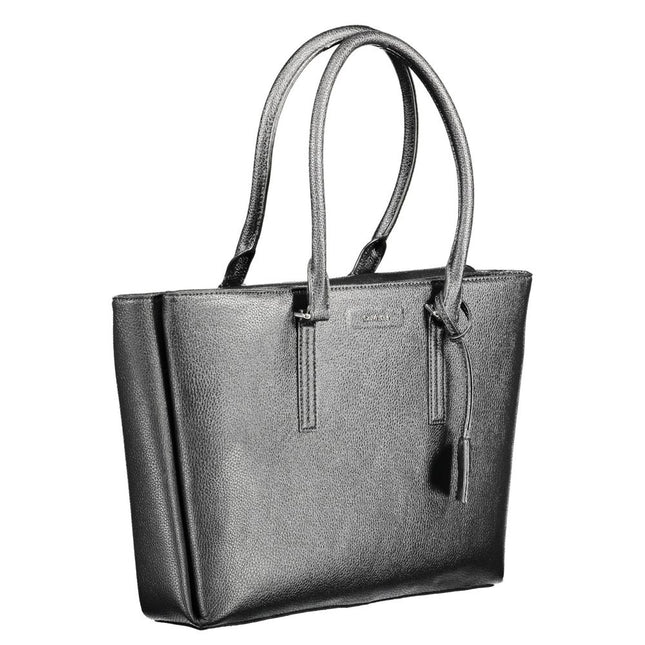 Calvin Klein Black Polyurethane Women Shoulder Bag