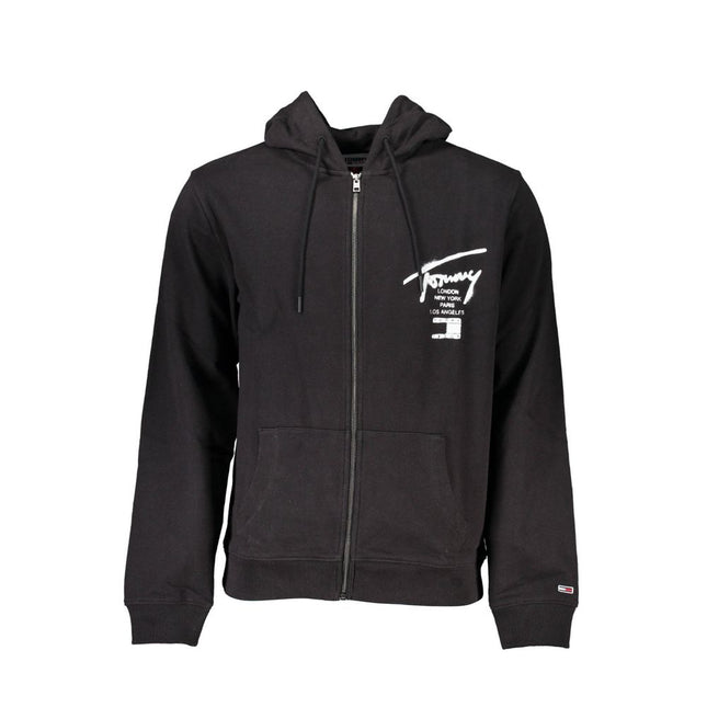 Tommy Hilfiger Black Cotton Mens Sweatshirt