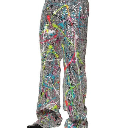 Dolce & Gabbana Multicolor Sequined Embellished Pants