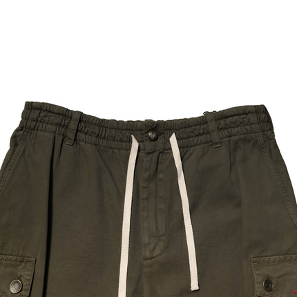 Dolce & Gabbana Brown Cotton Cargo Drawstring Pants