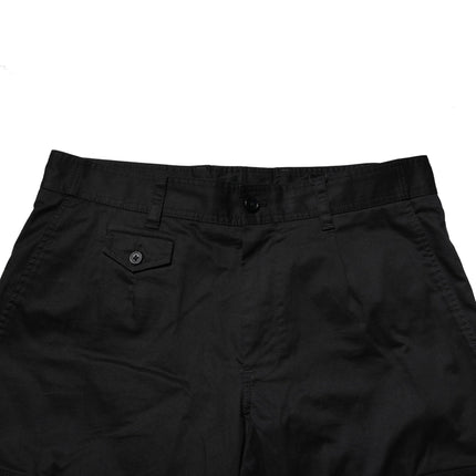 Dolce & Gabbana Black Cotton Dress Slim Formal Pants