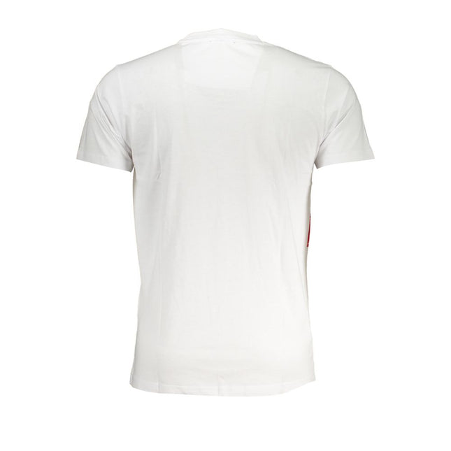 Cavalli Class Bianco Cotton Men T-Shirt