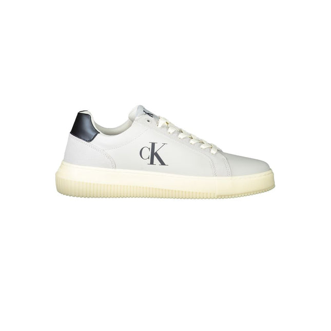 Calvin Klein White Polyurethane Men's Sneaker Calvin Klein