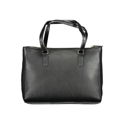 Mario Valentino Black Polyurethane Women's Bag