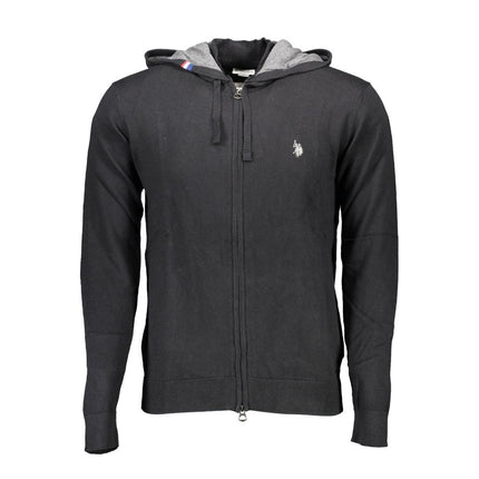 U.S. POLO ASSN. Black Cotton Men's Sweater
