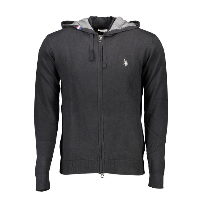 U.S. POLO ASSN. Black Cotton Men's Sweater