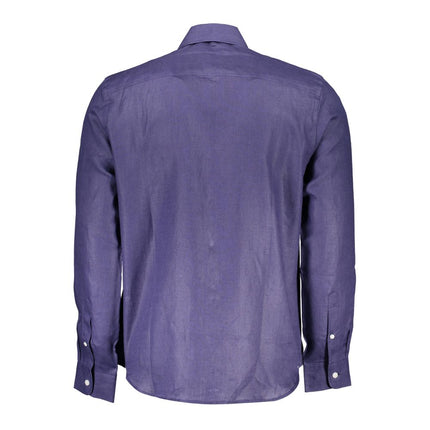 North Sails Blu Linen Men Shirt
