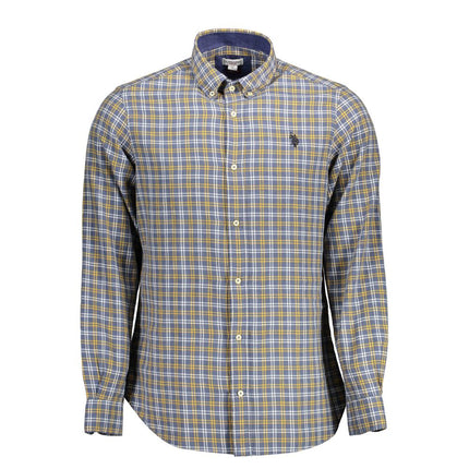 U.S. POLO ASSN. Blue Cotton Men's Shirt