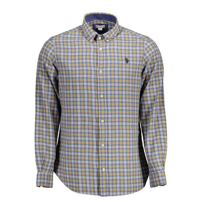 U.S. POLO ASSN. Blue Cotton Men's Shirt