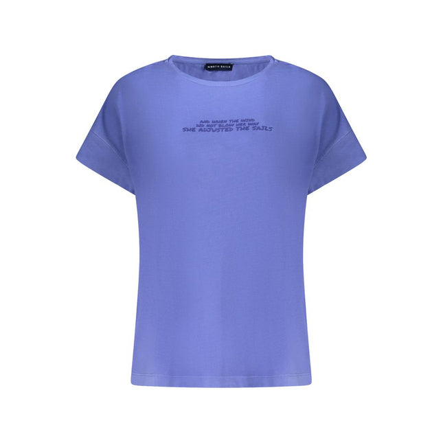 North Sails Blue Cotton Women T-Shirt