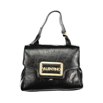 Mario Valentino Nero Poliuretano Women Bag With Adjustable Handle