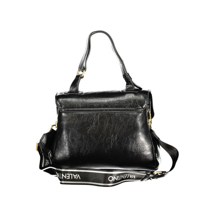 Mario Valentino Nero Poliuretano Women Bag With Adjustable Handle