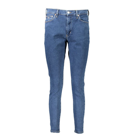 Tommy Hilfiger Blue Cotton Women's Skinny Jean