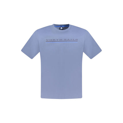 North Sails Blu Cotton Men T-Shirt