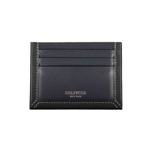 Tommy Hilfiger Blue Leather Men Wallet Tommy Hilfiger