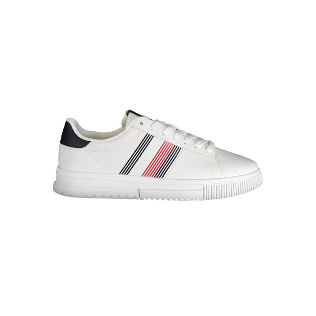Tommy Hilfiger White Polyurethane Men Sneaker Tommy Hilfiger