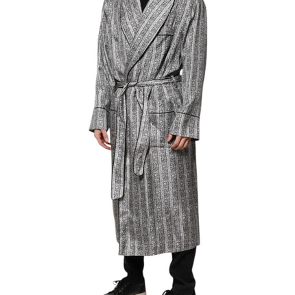 Dolce & Gabbana Multicolor Floral Robe Coat Wrap Jacket