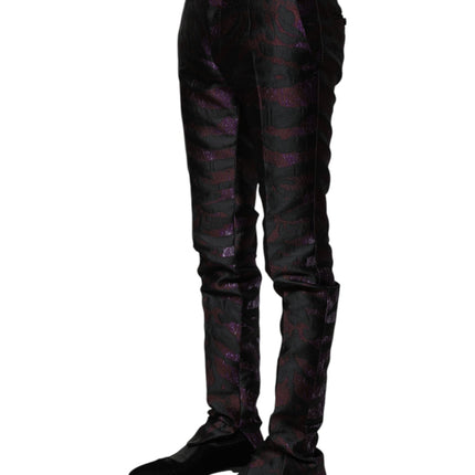 Dolce & Gabbana Multicolor Polyester Patterned Pants