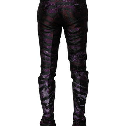 Dolce & Gabbana Multicolor Polyester Patterned Pants