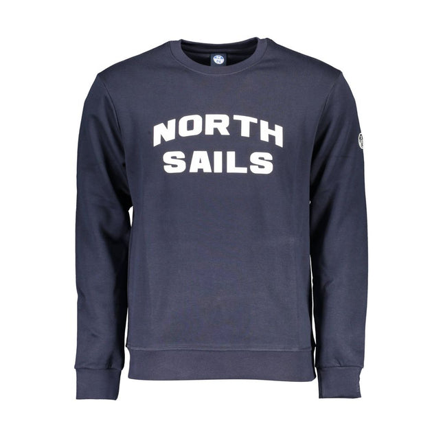 North Sails Blue Cotton Men's Sweatshirt