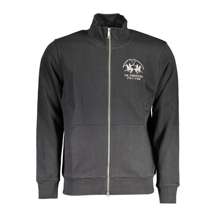 La Martina Black Cotton Men's Sweatshirt