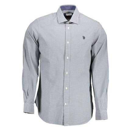 U.S. POLO ASSN. Azzurro Cotton Men's Shirt