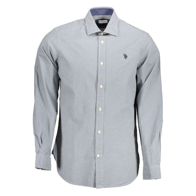 U.S. POLO ASSN. Azzurro Cotton Men's Shirt