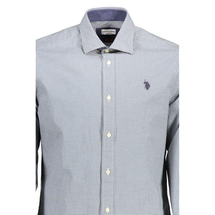 U.S. POLO ASSN. Azzurro Cotton Men's Shirt