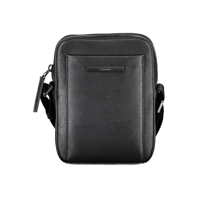 Calvin Klein Black Polyurethane Men Shoulder Bag Calvin Klein