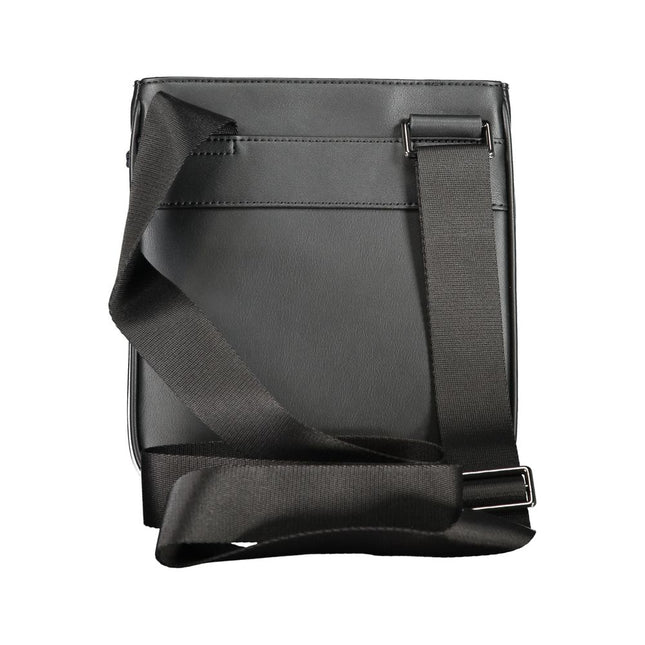 Tommy Hilfiger Black Polyurethane Men's Shoulder Bag
