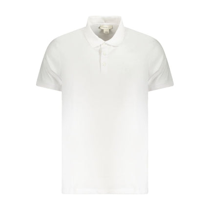 Calvin Klein White Cotton Men Polo