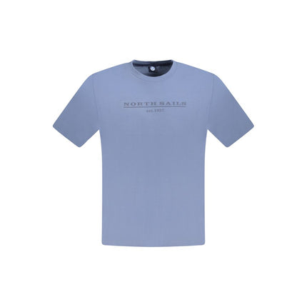 North Sails Blue Cotton Men T-Shirt