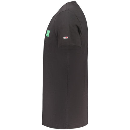 Tommy Hilfiger Black Cotton Men's T-Shirt