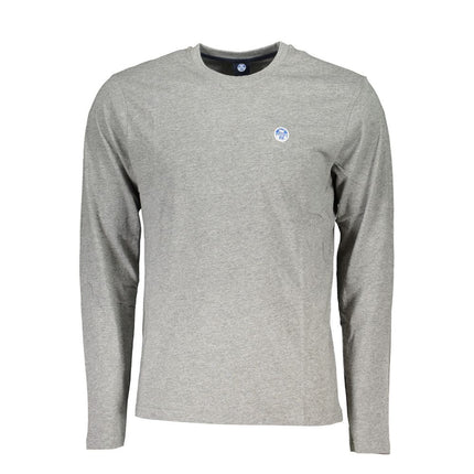 North Sails Grigio Cotton Men T-Shirt