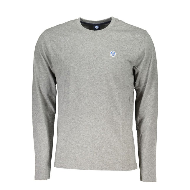 North Sails Grigio Cotton Men T-Shirt