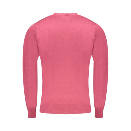 Cavalli Class Rosso Viscose Men Sweater
