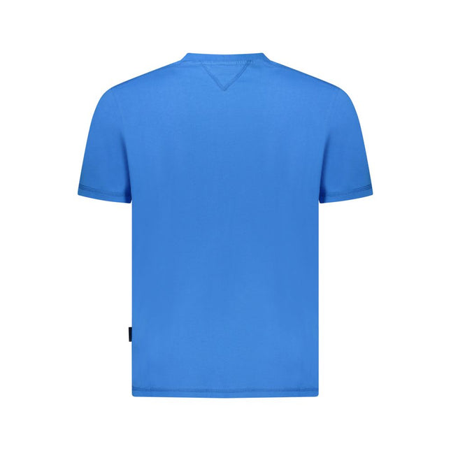 Napapijri Blue Cotton Men T-Shirt Napapijri