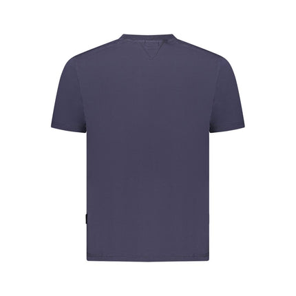 Napapijri Blue Organic Cotton Men T-Shirt