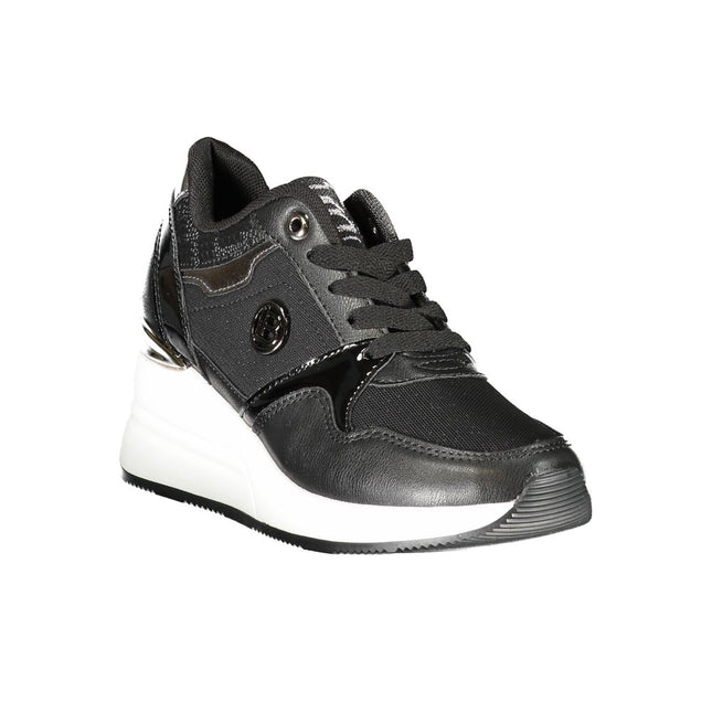 Laura Biagiotti Black Polyester Sneaker Laura Biagiotti