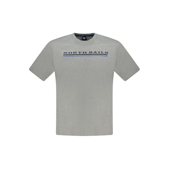 North Sails Grigio Cotton Men T-Shirt